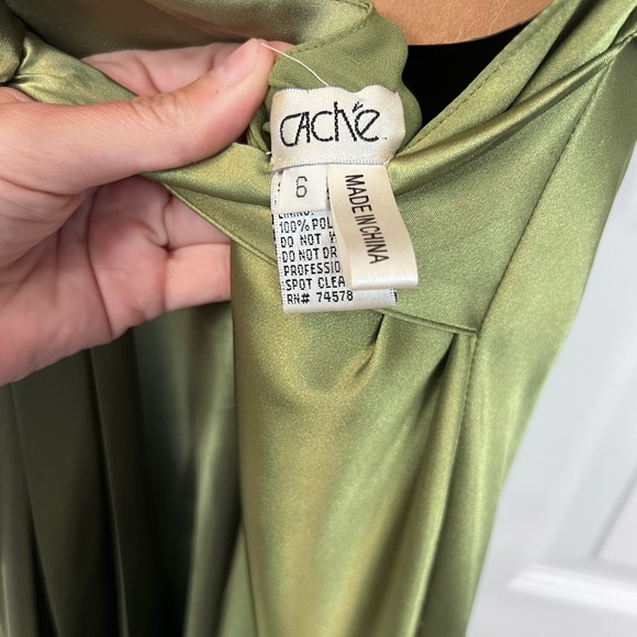 Cache green floor length gown - Picture 4 of 4